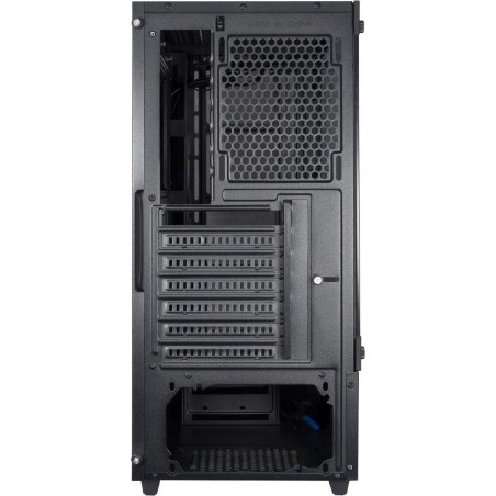 Inter-Tech C-303 Mirror Tower ATX Case - Sleek Black Design, No Power Supply Included, Perfect for Custom Builds!
